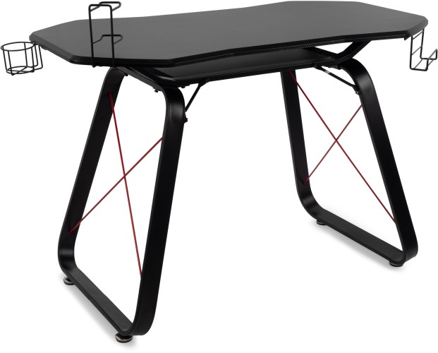 Стол игровой Оклик 531G столешница МДФ карбон каркас черный 126х60см