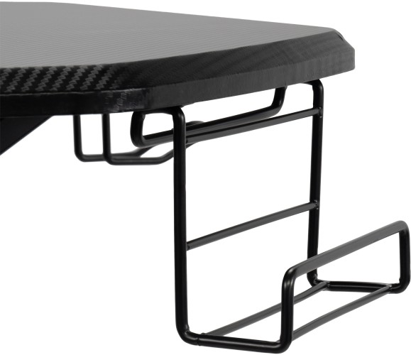 Стол игровой Оклик 531G столешница МДФ карбон каркас черный 126х60см