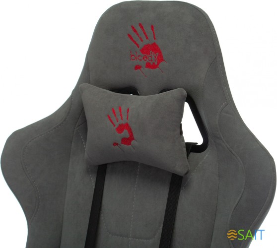 Кресло игровое A4Tech Bloody GC-740 серый крестов.