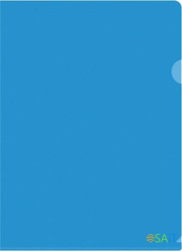 Папка-уголок Silwerhof Eco тисненый A4 пластик 0.12мм синий