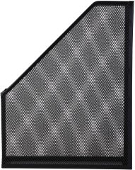 Лоток вертикальный Deli E9186 для бумаг 250х73х316мм черный металл сетка