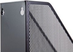 Лоток вертикальный Deli E9186 для бумаг 250х73х316мм черный металл сетка