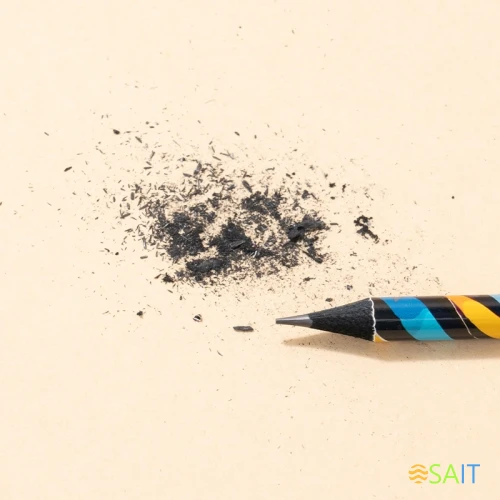 Карандаш ч/г Deli EC043-HB 2.2мм HB кругл. липа ассорти Paint Texture ластик