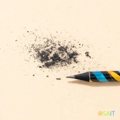 Карандаш ч/г Deli EC043-HB 2.2мм HB кругл. липа ассорти Paint Texture ластик