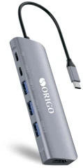 Разветвитель USB 3.0 Origo OU3360PD 3порт. серебристый (OU3360PD/A1A)