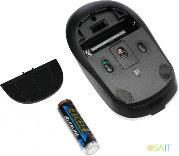 Мышь A4Tech Fstyler FB12 белый/черный оптическая 1200dpi беспров. BT/Radio USB 3but (FB12 PANDA)