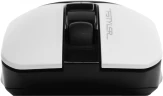 Мышь A4Tech Fstyler FB12 белый/черный оптическая 1200dpi беспров. BT/Radio USB 3but (FB12 PANDA)