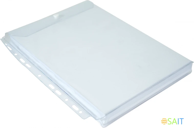 Папка-вкладыш Silwerhof Daily клапан с кнопойс расширением A4 вертикальный пвх 180мкм (упак.:5шт)