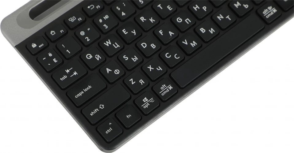 Клавиатура A4Tech Fstyler FBK25 черный/серый USB беспроводная BT/Radio slim Multimedia (FBK25 BLACK)