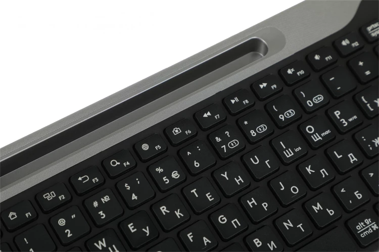 Клавиатура A4Tech Fstyler FBK25 черный/серый USB беспроводная BT/Radio slim Multimedia (FBK25 BLACK)