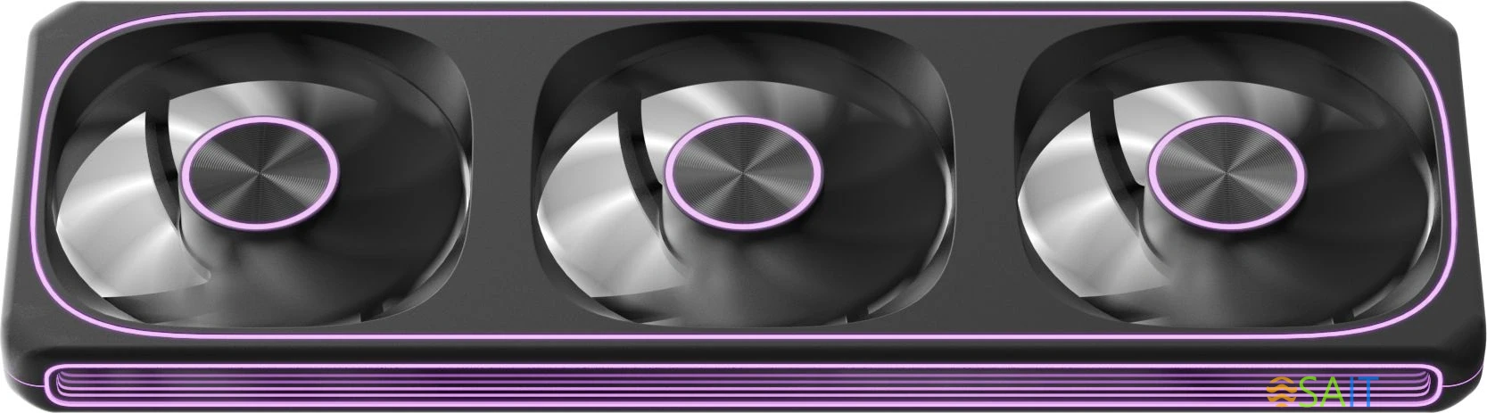 Вентилятор для корпуса Formula Air Fusion 3 BK ARGB 360х120x28 черный 4-pin 34.95дБ Ret