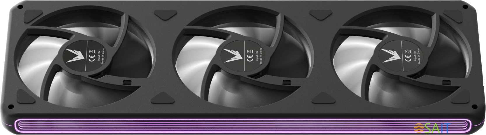 Вентилятор для корпуса Formula Air Fusion 3 BK ARGB 360х120x28 черный 4-pin 34.95дБ Ret