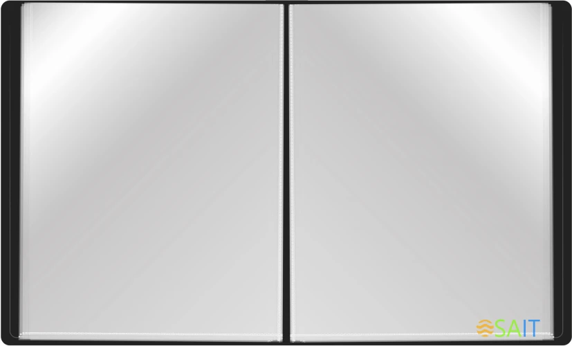 Папка с 100 прозр.вклад. Silwerhof Eco A4 пластик 0.7мм черный