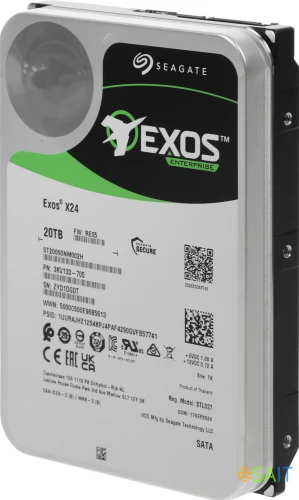 Жесткий диск Seagate SATA-III 20TB ST20000NM002H Server Exos X24 4KN (7200rpm) 512Mb 3.5"