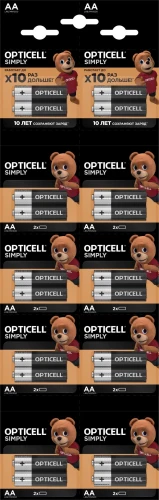 Батарея Opticell Simply AA отрывной блистер AA (2шт) блистер