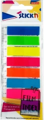 Закладки самокл. пластиковые Stick`n 27086 45x12мм 8цв.в упак. 10лист