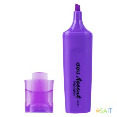 Набор текстовыделителей Deli Accent ES621VIOLET-P Delight скошенный пиш. наконечник 1-5мм фиолетовый (10шт.)