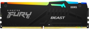 Память DDR5 8GB 6000MHz Kingston KF560C36BBEA-8 Fury Beast Expo RGB RTL Gaming PC5-48000 CL36 DIMM 288-pin 1.35В single rank с радиатором Ret