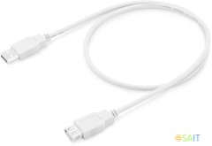 Кабель-удлинитель Buro USB2.0-AM-AF-0,75M USB A(m) USB A(f) 0.75м белый