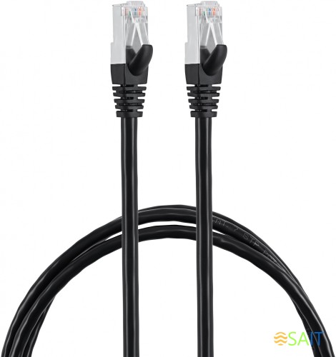 Патч-корд Buro BU-7-1.5M STP 4 пары cat.7 CCA molded 1.5м черный RJ-45 (m)-RJ-45 (m)