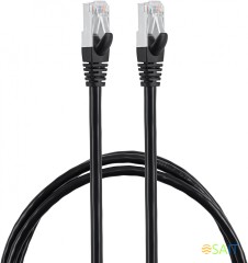 Патч-корд Buro BU-7-1.5M STP 4 пары cat.7 CCA molded 1.5м черный RJ-45 (m)-RJ-45 (m)