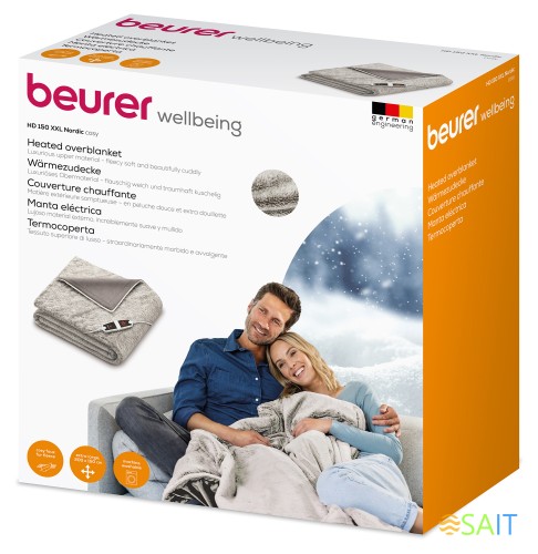 Электрическое одеяло для тела Beurer HD 150 XXL Nordic 150Вт (431.05)