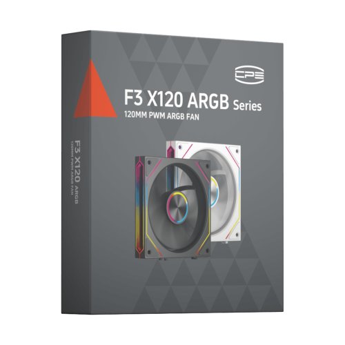 Кулер для корпуса PCCooler F3 X120R ARGB WH