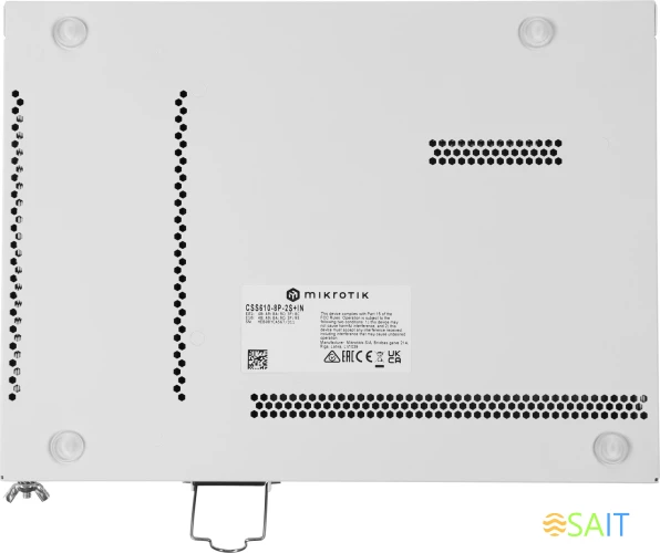 Коммутатор MikroTik CSS610-8P-2S+IN 8x1Гбит/с 2SFP+ 8PoE 8PPoE 140W управляемый