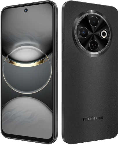 Смартфон Tecno Spark 30C 128Gb 4Gb черный моноблок 3G 4G 2Sim 6.67" 720x1600 Android 14 48Mpix 802.11 a/b/g/n/ac NFC GPS GSM900/1800 GSM1900 Protect FM A-GPS microSD max1024Gb