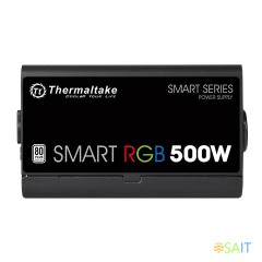 Блок питания Thermaltake ATX 500W Smart RGB 500 80+ (20+4pin) APFC 120mm fan color LED 6xSATA RTL