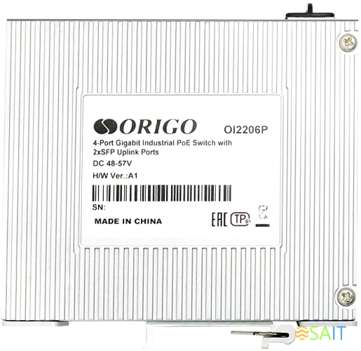 Коммутатор Origo OI2206P/120W OI2206P/120W/A1A (L2) 4x1Гбит/с 2SFP 4PoE 4PoE+ 120W неуправляемый