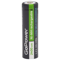 Аккумулятор предзаряженный RTU GoPower HR6 AA BL2 NI-MH 2400mAh (2/20/240) блистер (2 шт.) Аккумулятор предзаряженный RTU GoPower HR6 AA (00-00018320)