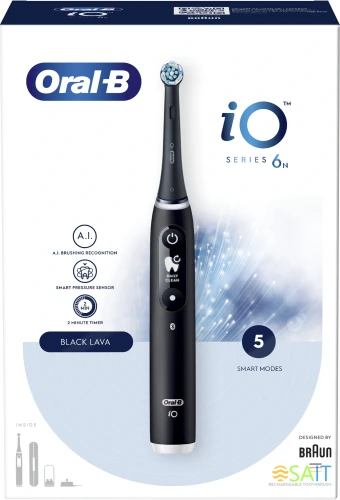 Зубная щетка электрическая Oral-B iO_S6_Black Lava_Ultimate Clean черный