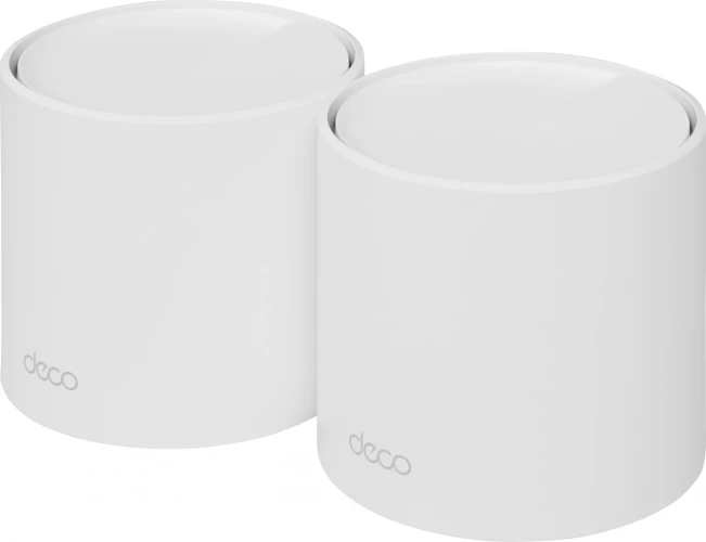 Бесшовный Mesh роутер TP-Link Deco X20(2-PACK) AX1800 10/100/1000BASE-TX белый (упак.:2шт)