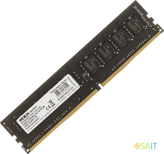 Память DDR4 4Gb 2133MHz AMD R744G2133U1S-UO Radeon R7 Performance Series OEM PC4-17000 CL15 DIMM 288-pin 1.2В OEM