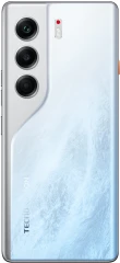 Смартфон Tecno Camon 40 Pro 5G 256Gb 8Gb белый ледяной моноблок 3G 4G 2Sim 6.78" 1080x2436 Android 15 50Mpix 802.11 a/b/g/n/ac/ax NFC GPS GSM900/1800 GSM1900 Protect FM