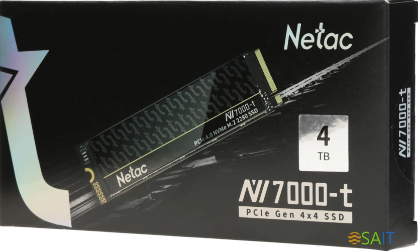 Накопитель SSD Netac PCIe 4.0 x4 4TB NT01NV7000T-4T0-E4X NV7000-t M.2 2280 1.91 DWPD