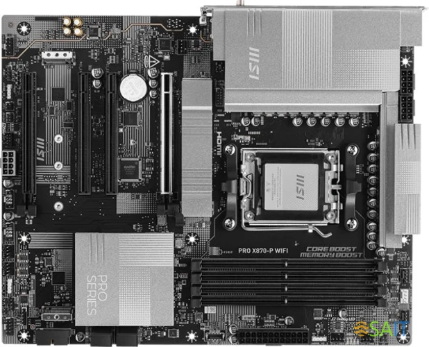 Материнская плата MSI PRO X870-P WIFI Socket AM5 AMD X870 4xDDR5 ATX AC`97 8ch(7.1) 5Gigabit RAID+HDMI