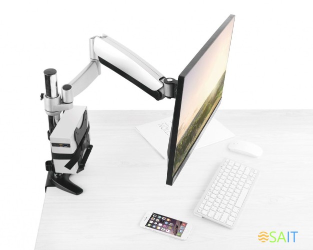 Коробка для мониторов Onkron A3N черный 17"-27" макс.5кг настенный