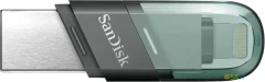 Флеш Диск Sandisk 64Gb iXpand Flip SDIX90N-064G-GN6NN USB3.1 зеленый/серебристый