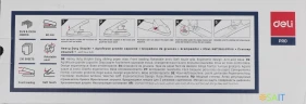 Степлер мощный Deli E0395 23/6 23/8 23/10 23/13 23/15 23/17 23/20 23/23 (210листов) ассорти 100скоб коробка