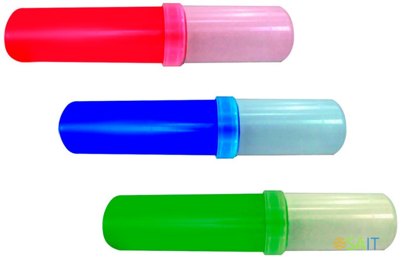 Пенал-тубус Silwerhof ассорти 1отд. 195х40мм пластик