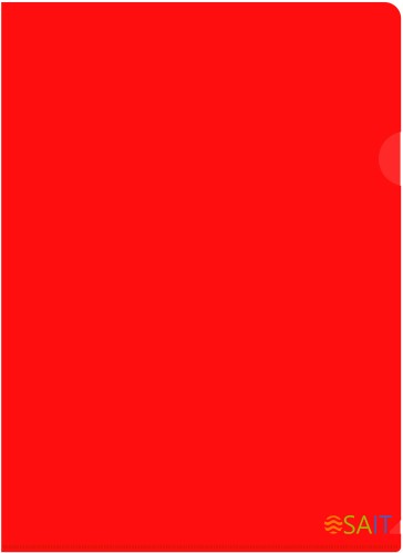 Папка-уголок Бюрократ -E310N/1RED непрозрачный A4 пластик 0.18мм красный