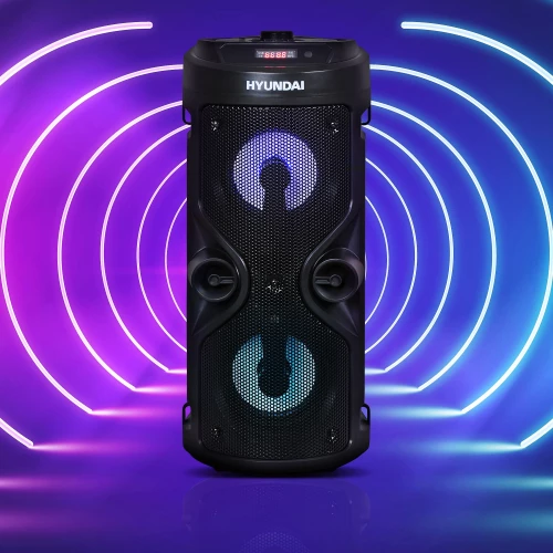 Минисистема Hyundai H-MC150 черный 50Вт FM USB BT SD/MMC