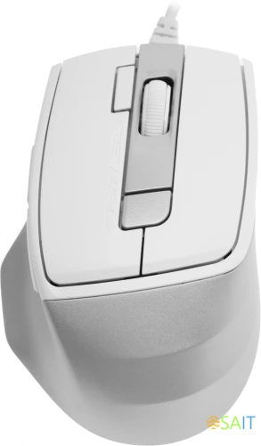 Мышь A4Tech Fstyler FM45S Air белый/серебристый оптическая 2400dpi silent USB 7but (FM45S AIR USB (SILVER WHITE))