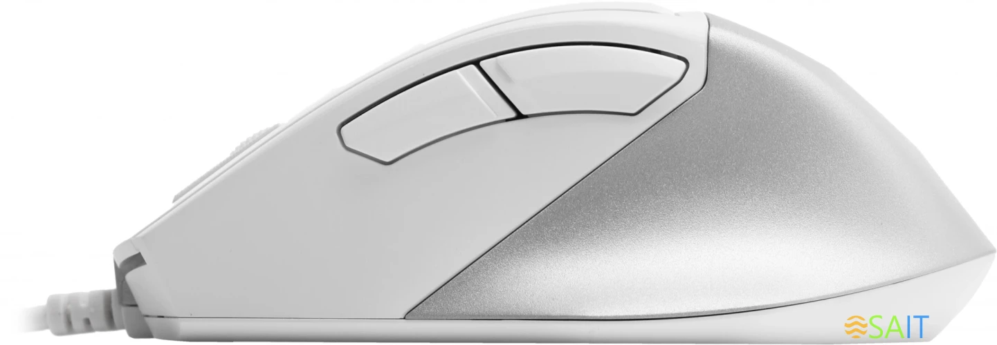 Мышь A4Tech Fstyler FM45S Air белый/серебристый оптическая 2400dpi silent USB 7but (FM45S AIR USB (SILVER WHITE))
