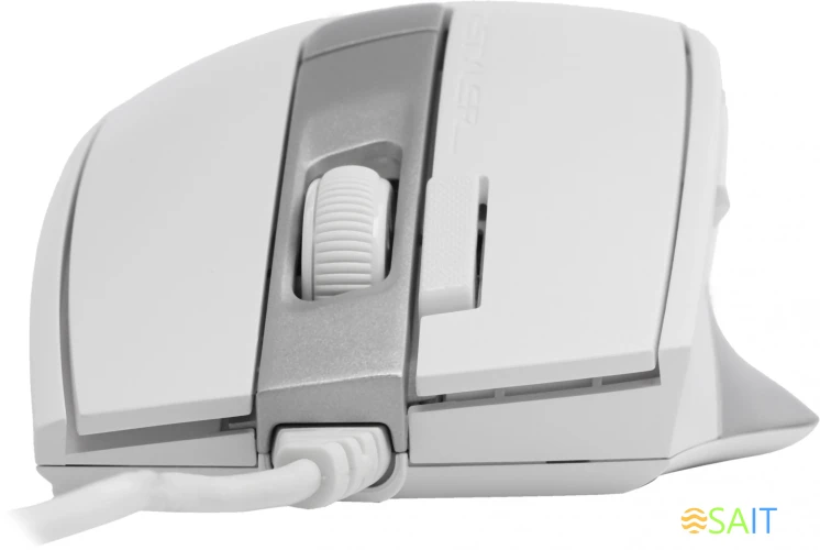 Мышь A4Tech Fstyler FM45S Air белый/серебристый оптическая 2400dpi silent USB 7but (FM45S AIR USB (SILVER WHITE))