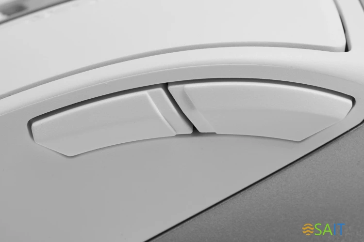 Мышь A4Tech Fstyler FM45S Air белый/серебристый оптическая 2400dpi silent USB 7but (FM45S AIR USB (SILVER WHITE))