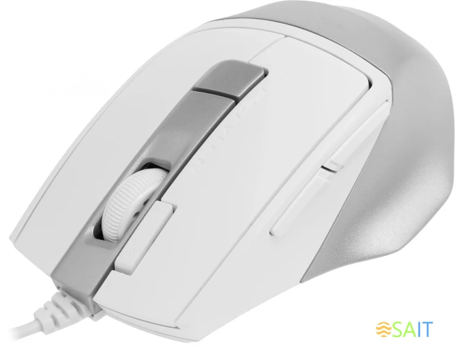Мышь A4Tech Fstyler FM45S Air белый/серебристый оптическая 2400dpi silent USB 7but (FM45S AIR USB (SILVER WHITE))