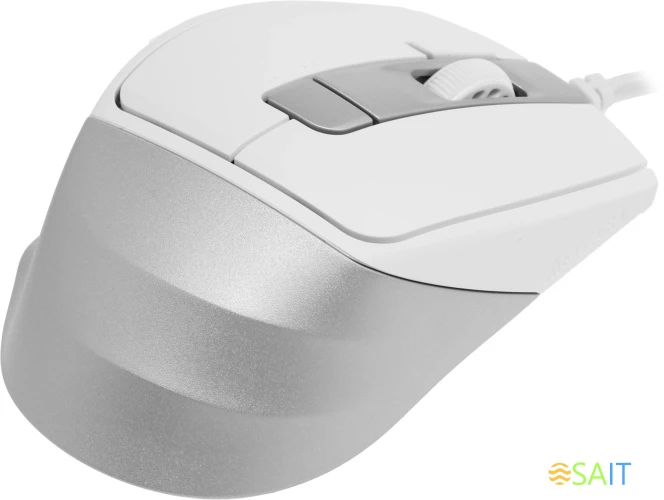Мышь A4Tech Fstyler FM45S Air белый/серебристый оптическая 2400dpi silent USB 7but (FM45S AIR USB (SILVER WHITE))